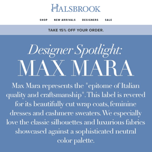 Get To Know: Max Mara