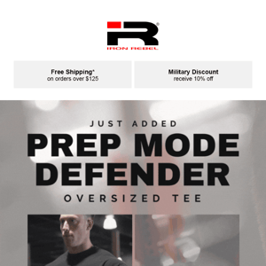 Just Added! Prep Mode Defender Oversized Tee