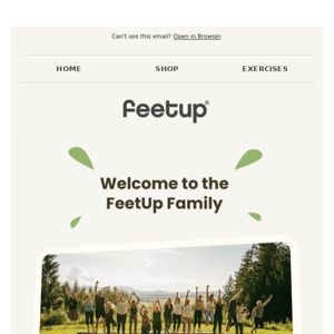 🎉 Welcome to the FeetUp Family 🎉