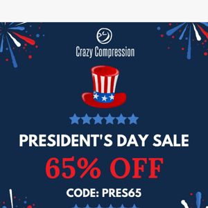🌟 Presidents' Day Blowout: Save Up to 65% Storewide! 🌟