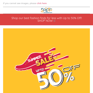 Shoe Planet goes on Summer Sale!!  😍