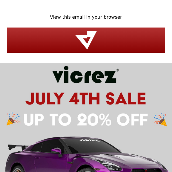 Don't Miss out on Vicrez July 4 Sale!!