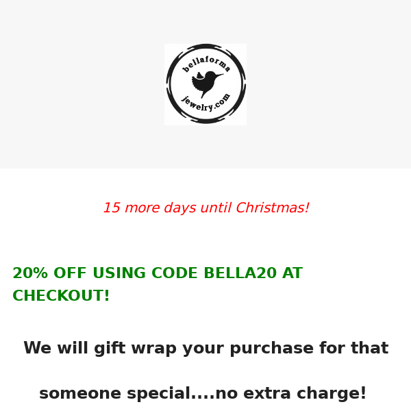 20% OFF Our Entire Website 🎄