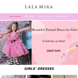 Find the perfect dresses for your little girl 🥰