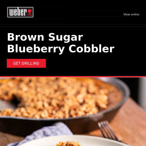 Brown Sugar Pecan Blueberry Cobbler Awaits!