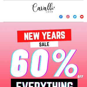 🎉NEW YEARS SALE 🎉 🎁 60% OFF EVERYTHING!