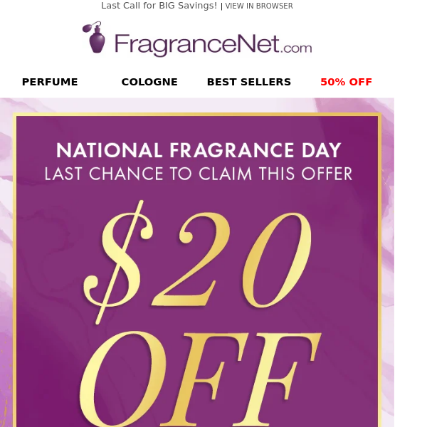 ⏰ Last Chance to Save BIG for National Fragrance Day!