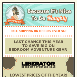 Last chance to Save big on Liberator Adventure Gear