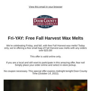 Last Chance: Free Fall Harvest Wax Melts 🍁