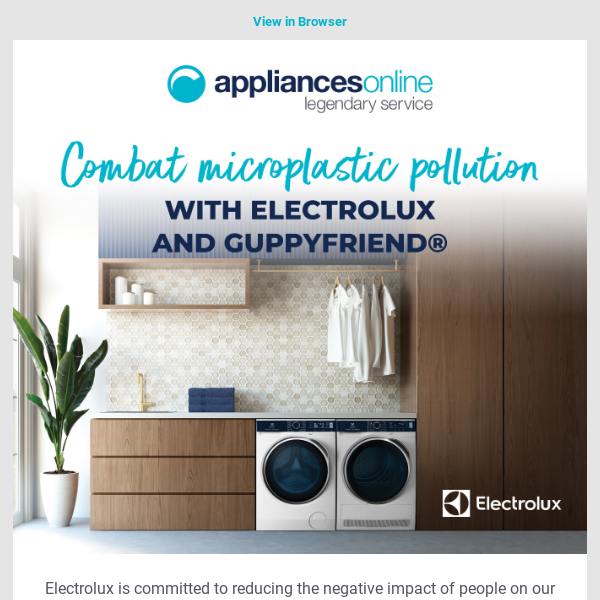 Electrolux and GUPPYFRIEND® - Caring for your clothes and the planet