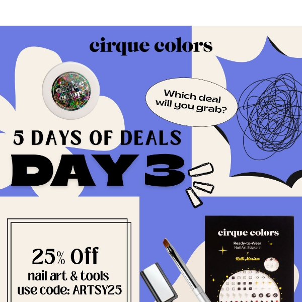 5 Days of Deals, Day 3: 25% Off Nail Art + Tools!