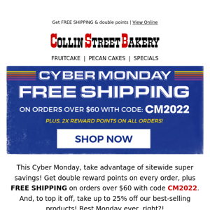 Cyber Monday STARTS NOW!