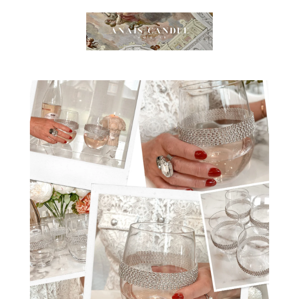 Florence Diamond Glass Cups -Handmade ✨🥂
