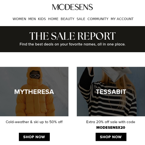 It’s here! Your ModeSens Monday sale roundup