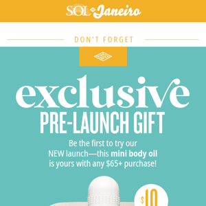 EXCLUSIVE: Treat Yourself To Our NEW Body Oil for FREE