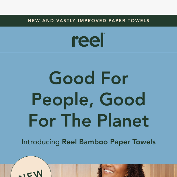 NEW Reel Bamboo Paper Towels - Reel Paper Co