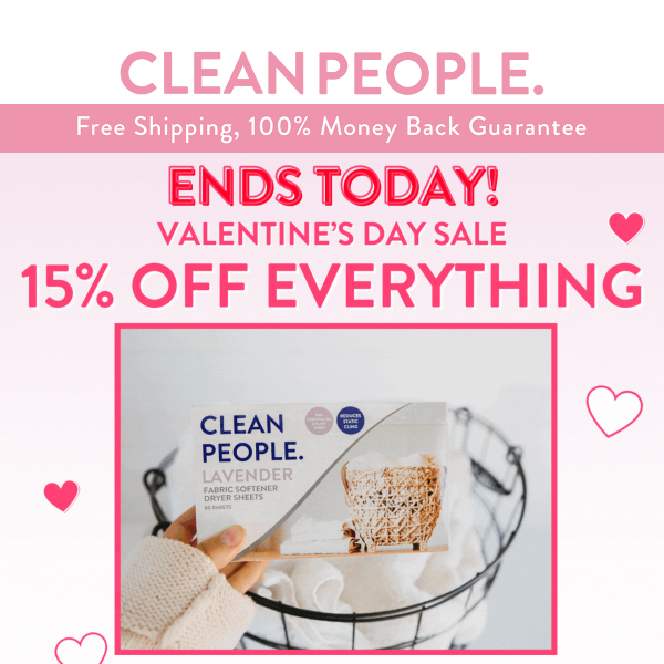 [ENDS TODAY] 15% OFF Valentine's Sale ❤️