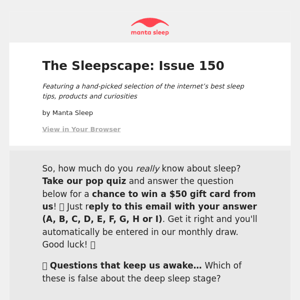 Sleepscape 150: How to deal with losing sleep from the night shift, plus get paid to eat cheese before ZZZs 🧀