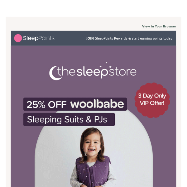 25% OFF Selected Woolbabe - 3 Days Only!