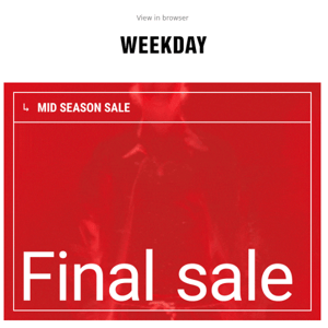 FINAL SALE | Mid Season Sale