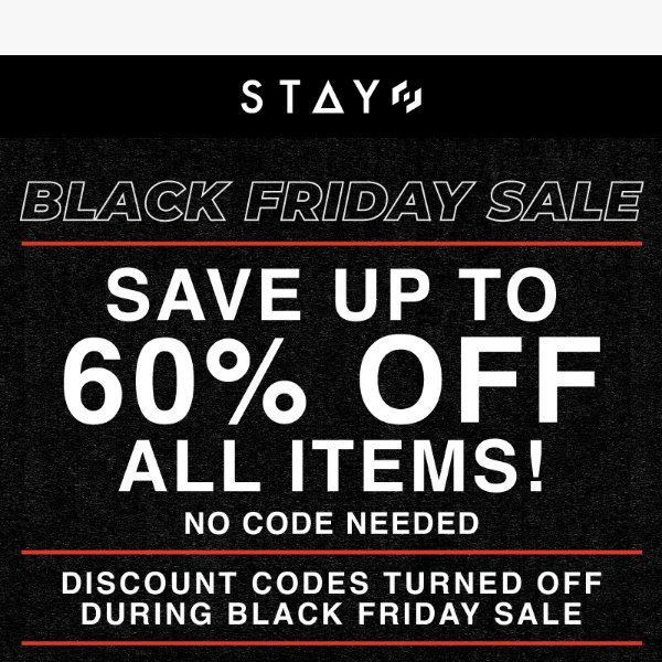 Black Friday Sale Starts...NOW!