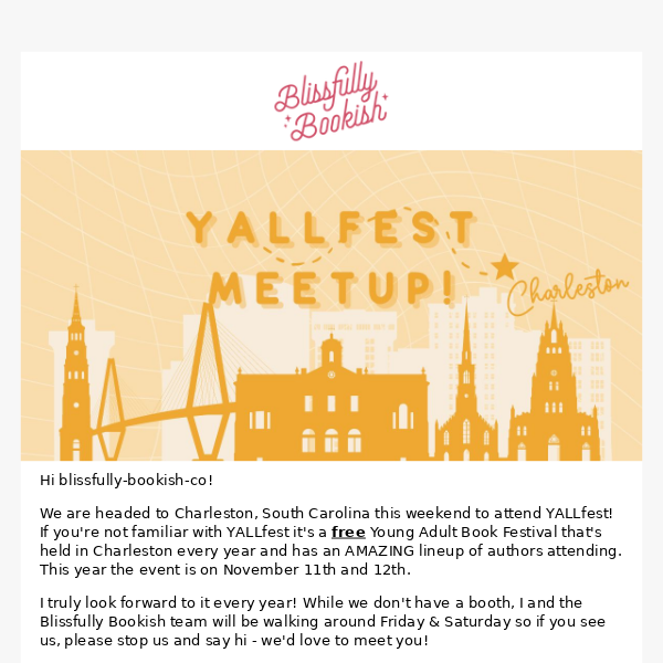 YALLfest 2022: We're headed to Charleston!