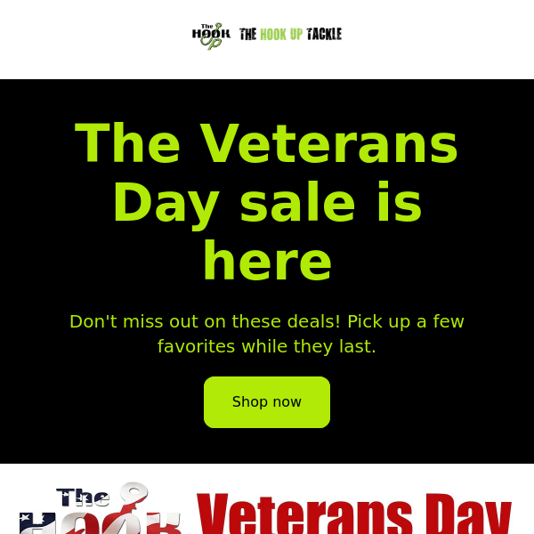 Veterans Day Sale storewide event has begun