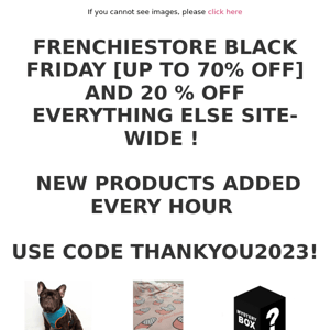 BLACK FRIDAY [UP TO 70% OFF] AND 20 % OFF SITEWIDE ! 🙀