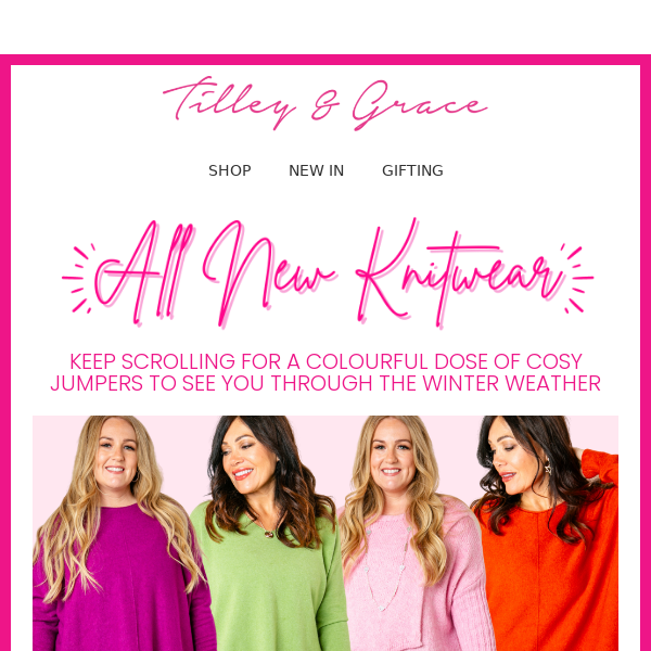 ALL NEW KNITWEAR