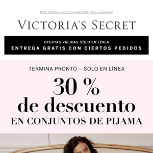 Última oportunidad: 30 % de descuento en conjuntos de pijama