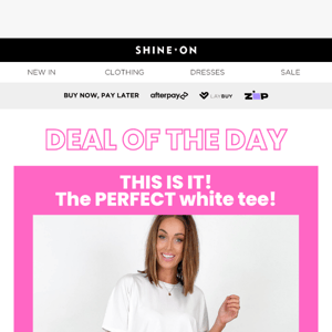 This is IT!! The PERFECT Tee!! On SALE now! 💖