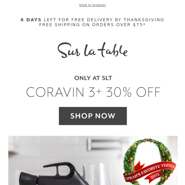 🍷 Coravin: The ultimate gift for any wine-lover.