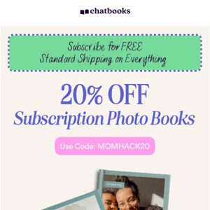 20% Off Chatbooks 🤝 Busy Moms