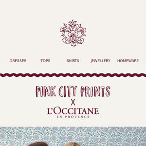 Pink City Prints x L’OCCITANE