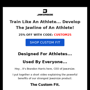 Want a jawline like an athlete?!