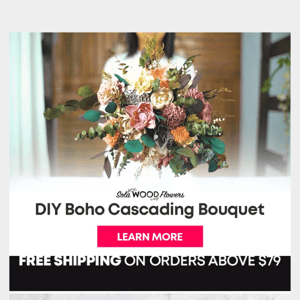 How to Make a Boho Cascading Bouquet💐