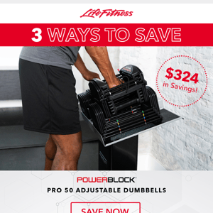 3 Ways to Save on PowerBlock Adjustable Dumbbells