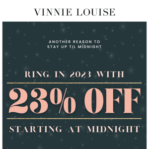 New Year's Sale Starts at Midnight! ✨