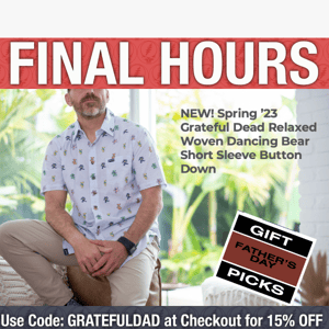 ⏰ Final Hours to Buy & Save for Father's Day