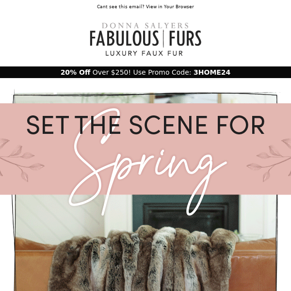 Set The Scene for Spring and Save 20%