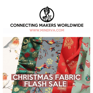 Festive Flash Sale! 25% on Christmas fabrics! 🎅