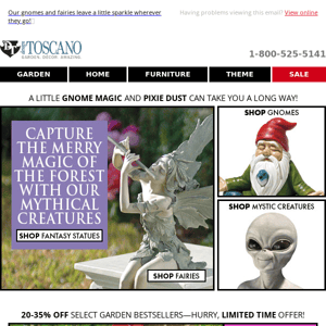 FIND a Magical World of Fantasy Garden Art at Design Toscano