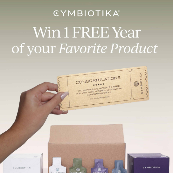 Win 1 FREE Year of Your Favorite Product 💛