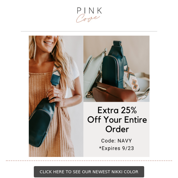 Our Newest Nikki Color + 25% Off Your Entire Order
