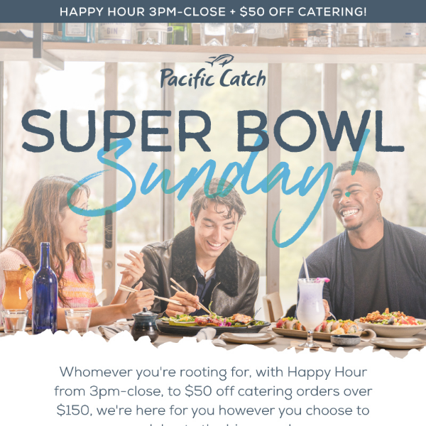 Celebrate Super Bowl Sunday with us!