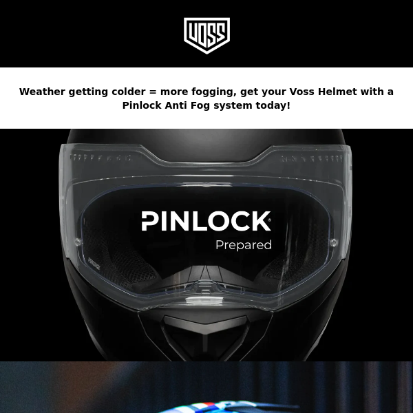 Beat the Cold: Get a Pinlock Anti-Fog System with Your Voss Helmet Today!