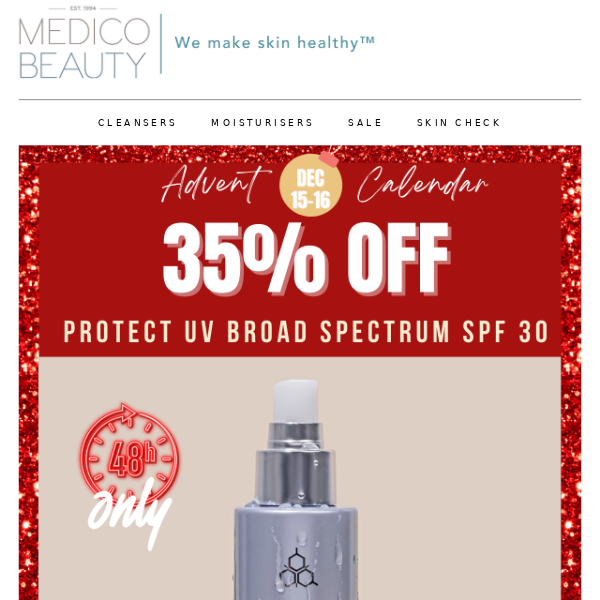 35% OFF SPF INSIDE!