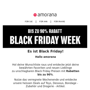 Black Friday bei Amorana 🖤