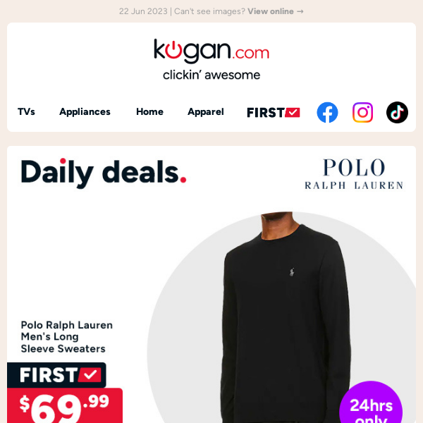 Daily Deals: Polo Ralph Lauren sweaters only $69.99 (Rising to $199.99) - Hurry, 24hrs only!
