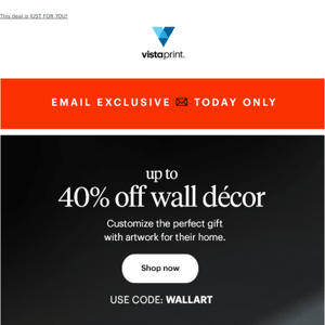 Today Only | Up to 40% off wall décor + Free Shipping